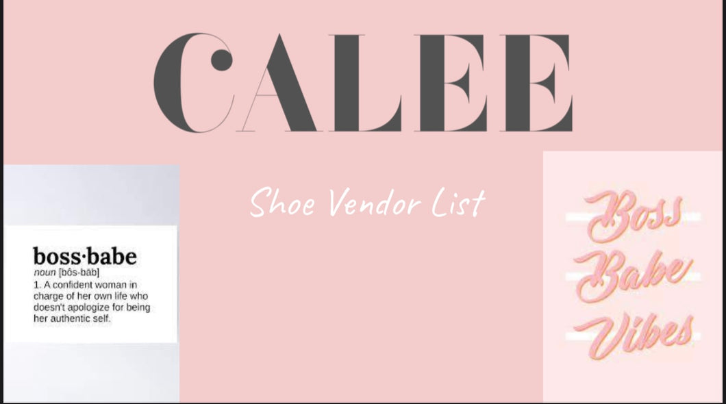 Shoe Vendor List