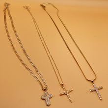 Load image into Gallery viewer, CUBAN CROSS NECKLACE
